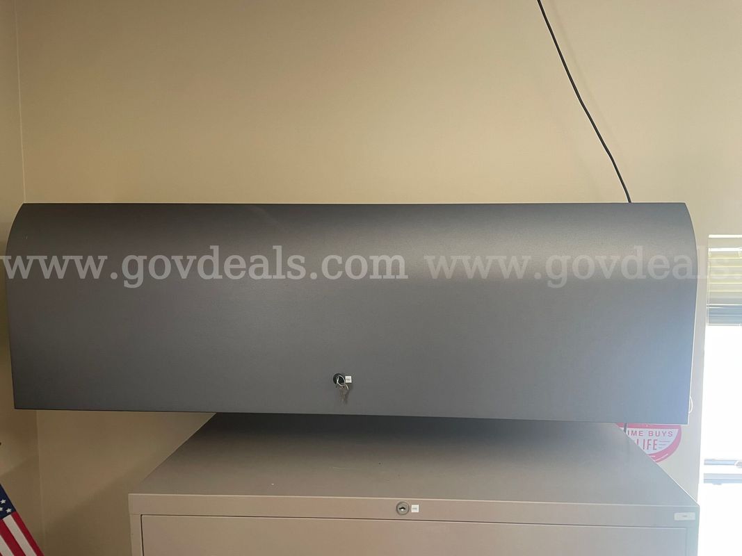 Overhead metal file cabinet