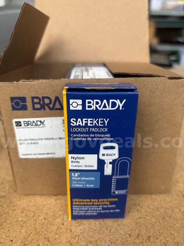 Brady safekey padlock