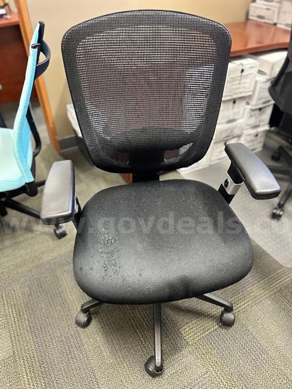 Black Office Chair with Wheels