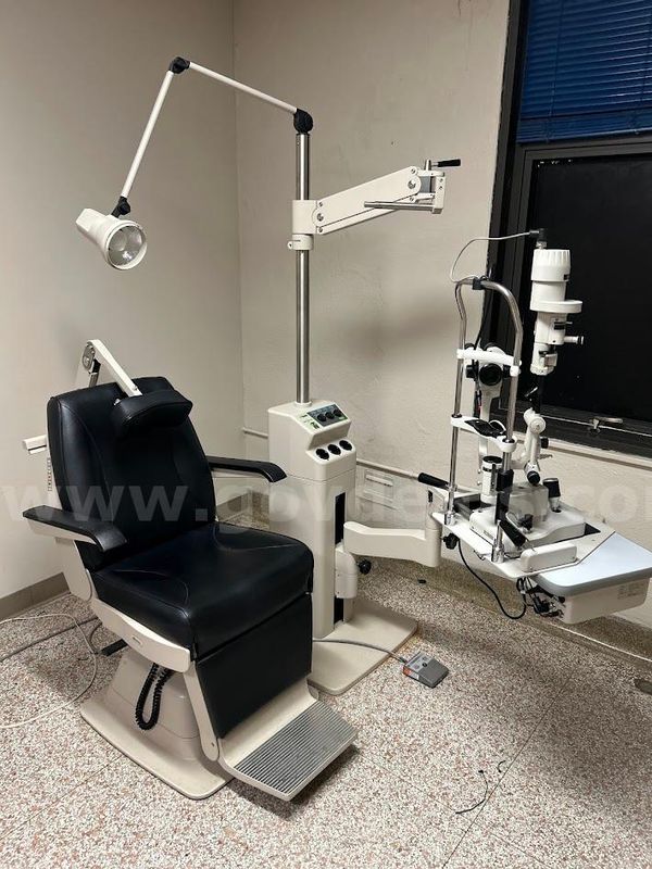 Slit Lamp Tower, Marco Encore Manual Recine Chair and Marco Deluxe 2 Stand