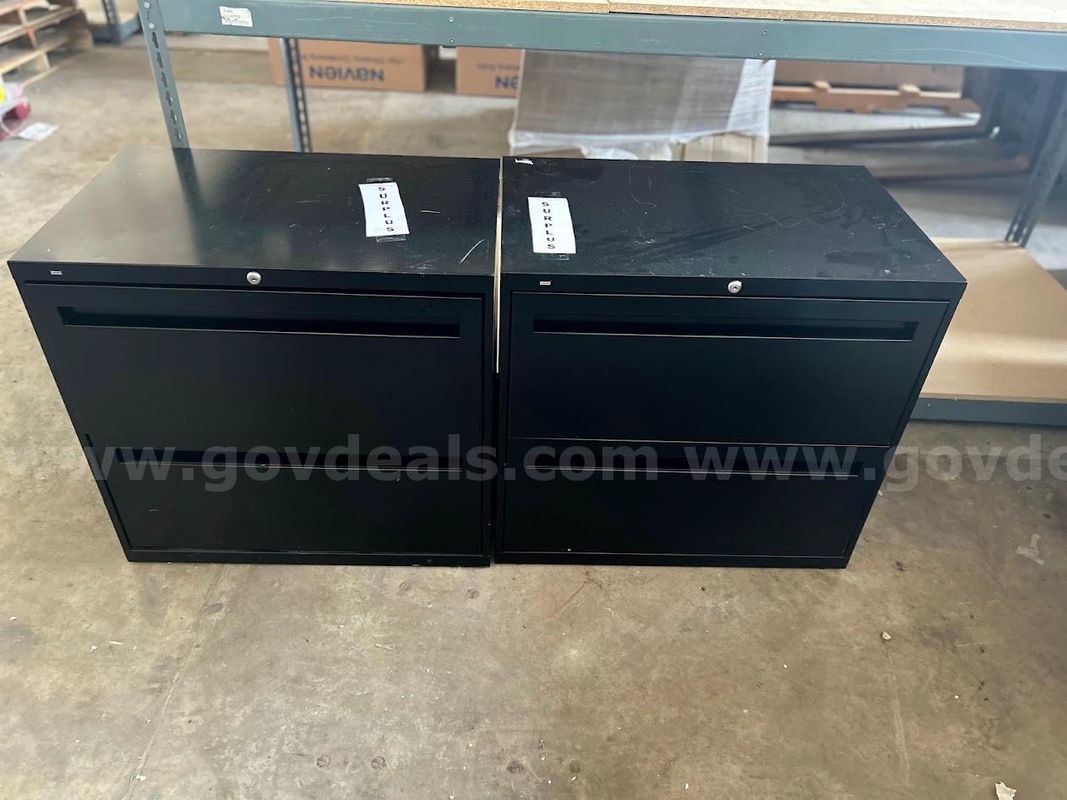 Lot of two back two drawer file cabinets