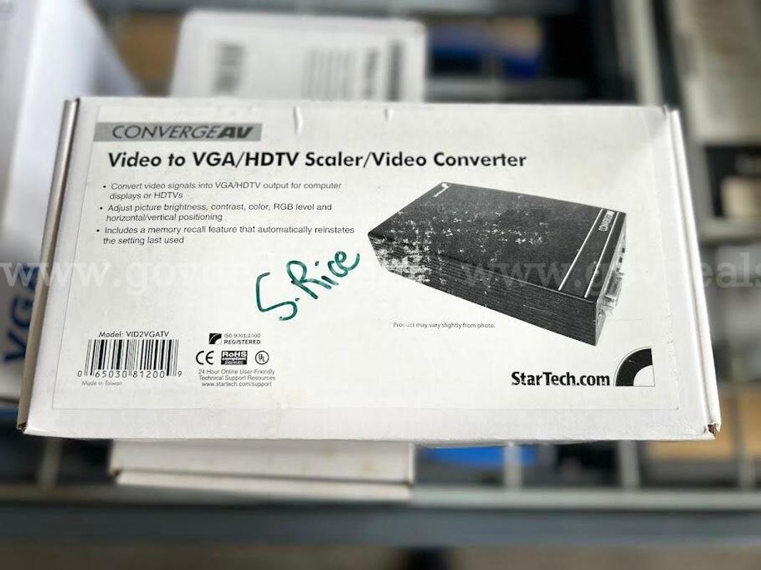 Lot of 3 Video to VGA/HDTV Scaler/Video Converter