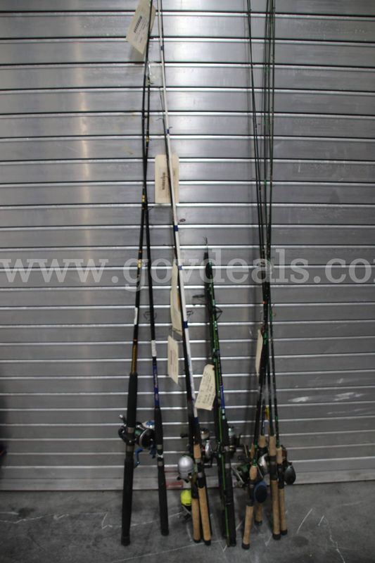 Assorted Fishing Rods and Reels