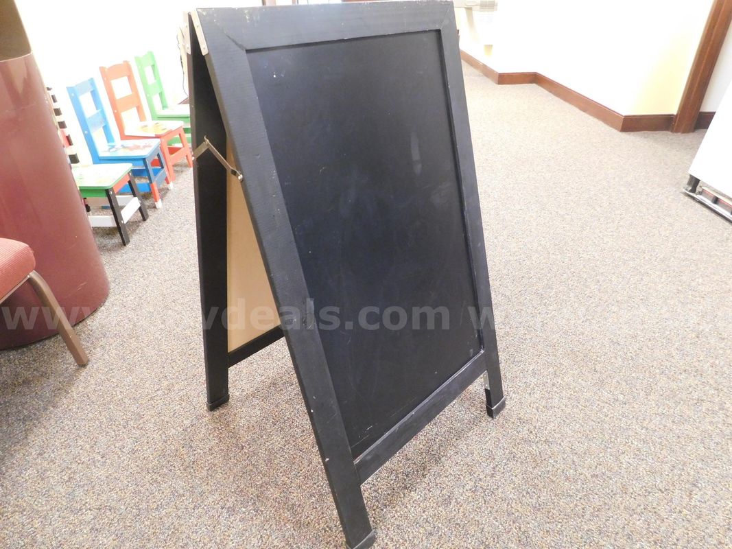 Black A-Frame Cafe' Sign - Two Sided