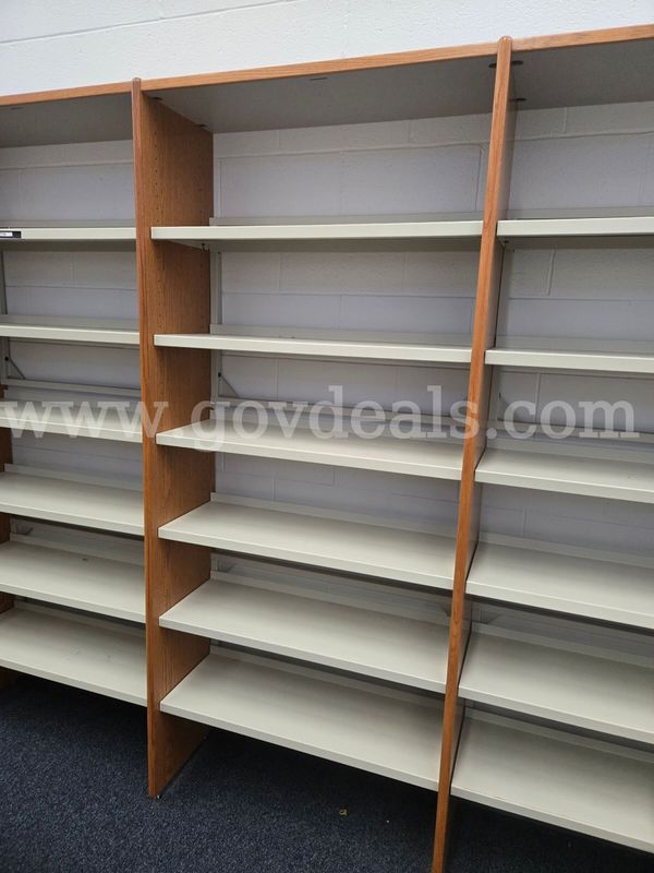 9 Sections Book Shelves from old Library - MUST be able to Move & Disassemble