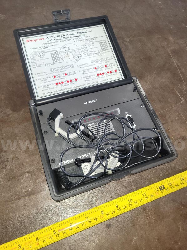 Snap-on ACT4040 Electronic Sightglass with Visual Bubble Indicator