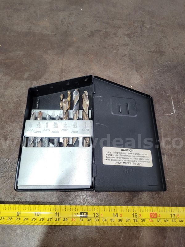 Fastenal Magnum Drill Bit Set (Norseman Drill), 1/16"–1/2" by 32nds