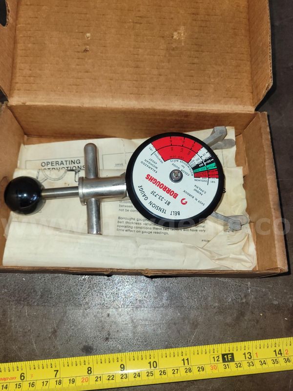 Borroughs No. BT-33-73F Belt Tension Gauge