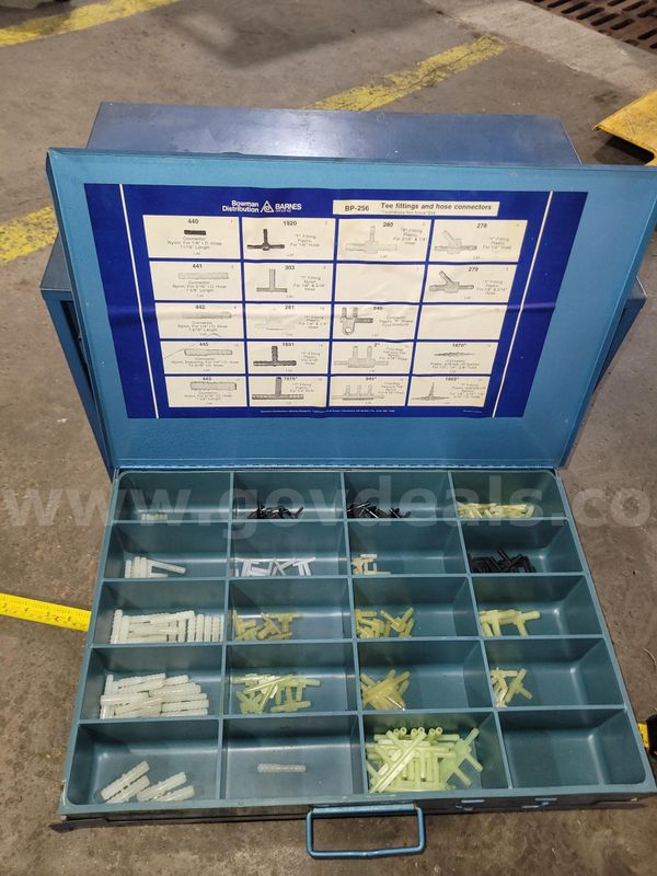 Bowman Distribution 4-Drawer Metal Parts Cabinet with Assorted Hardware