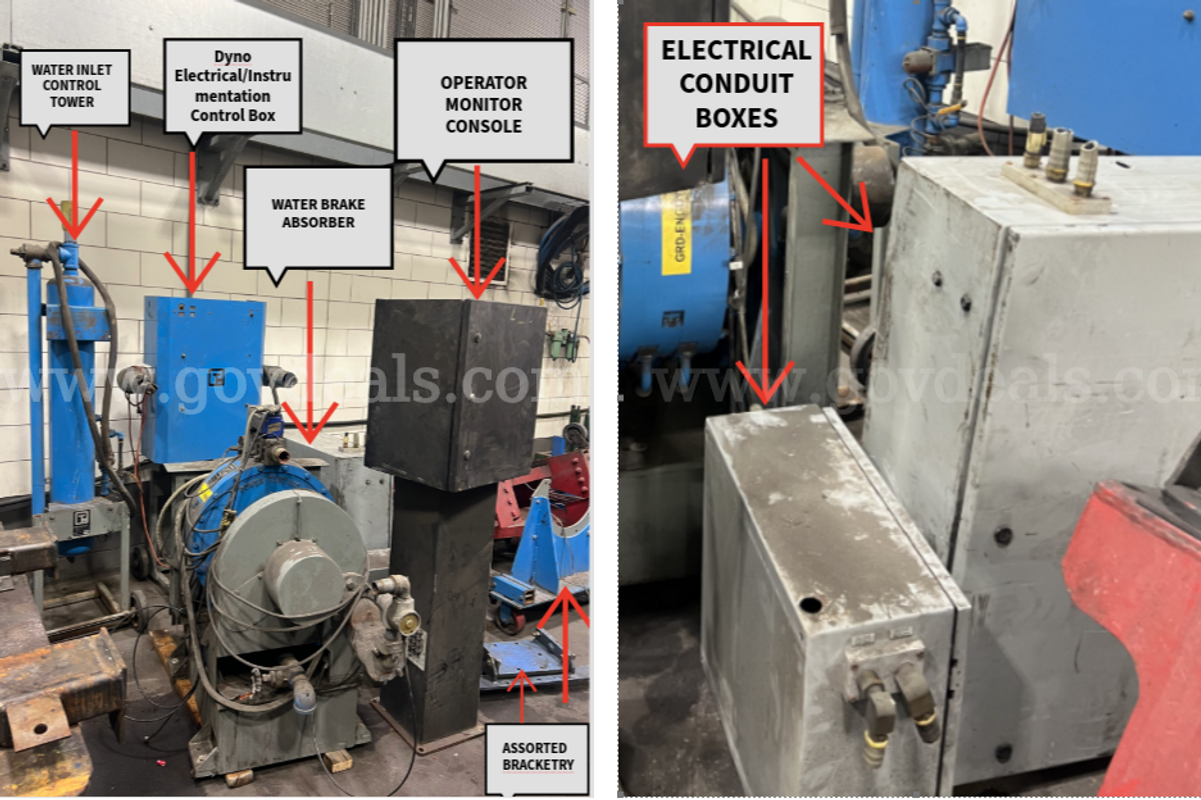 Inoperable Powertest Engine DYNO