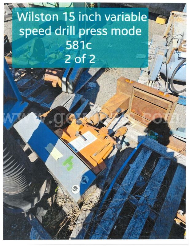Wilston 15 Inch Variable Speed Drill Press