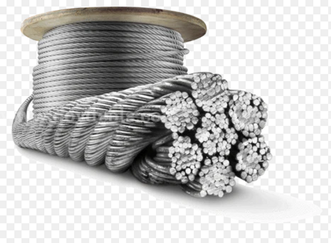 3/4" Steel Wire Rope, 6x26 IWRC EIPS – 2,000 ft