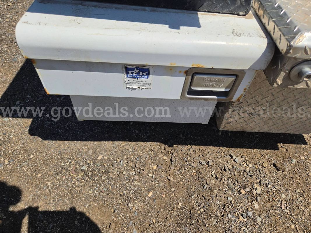 Rawson-Koenig (RKI) Steel Topside Truck Toolbox – White