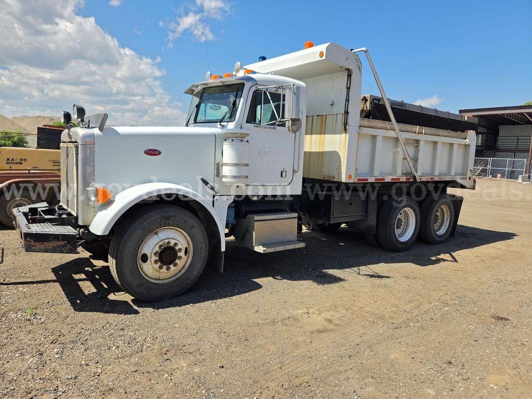 1992 Peterbilt 357 Tandem Axle Dump Truck with Snowplow & Sander – County Maintained