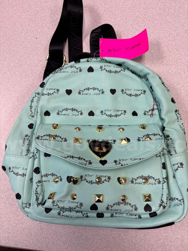 Betsy Johnson Backpack - Aqua Color Leather