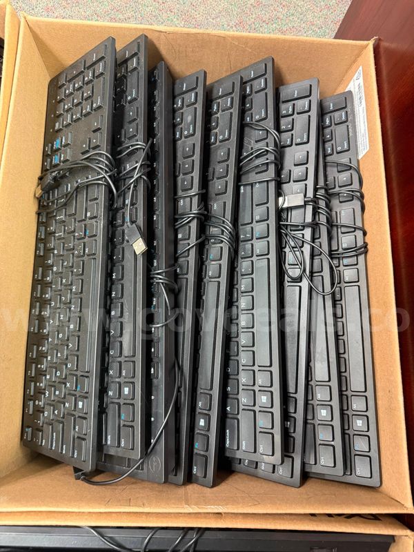 Lot of (24) Assorted Wired Keyboards