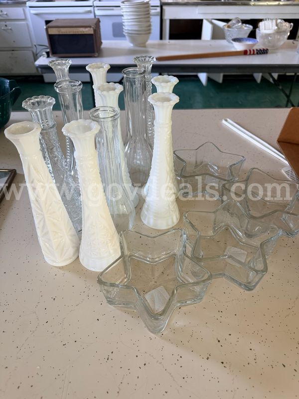 Lot of Vases and Star Bowls