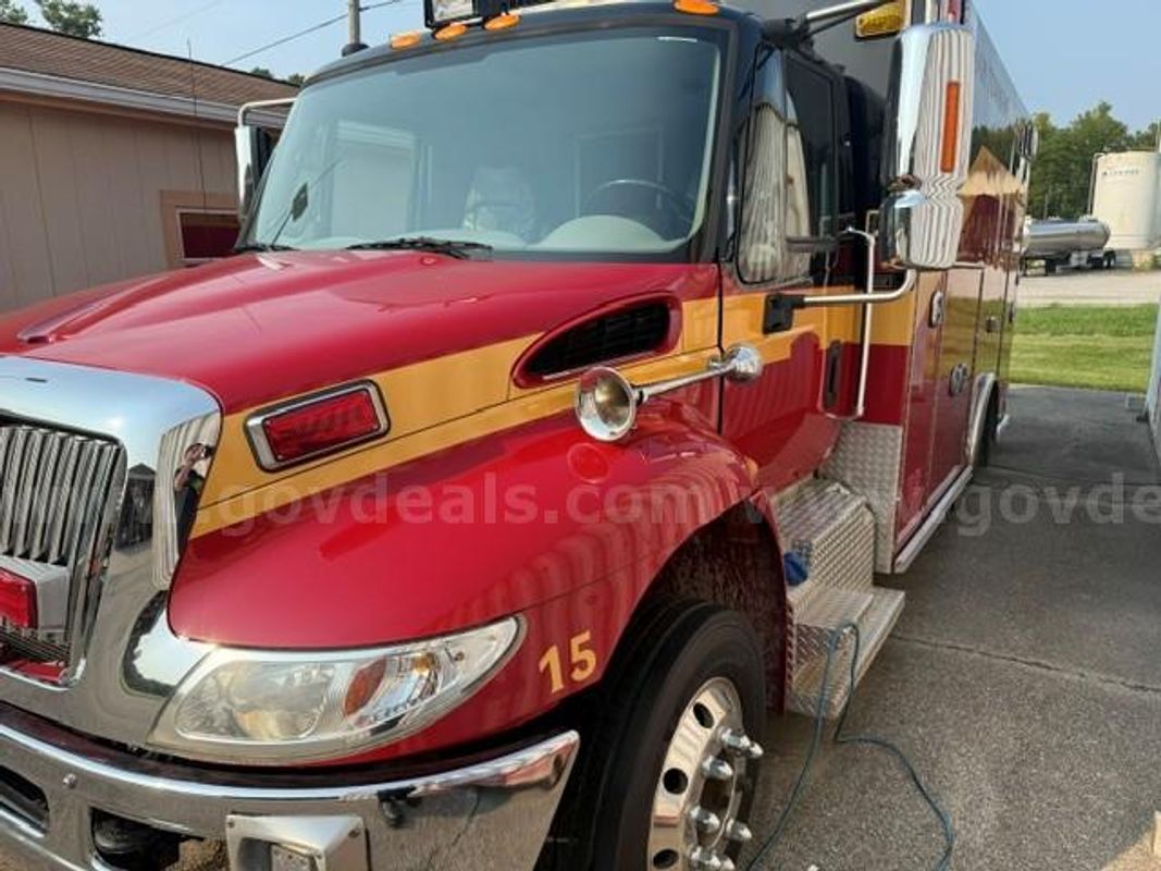 2018 International DuraStar 4300 Type 1 Ambulance Braun Crossroads A15