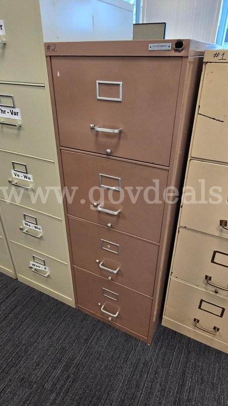 Teracotta Colored Filing Cabinet (Used)