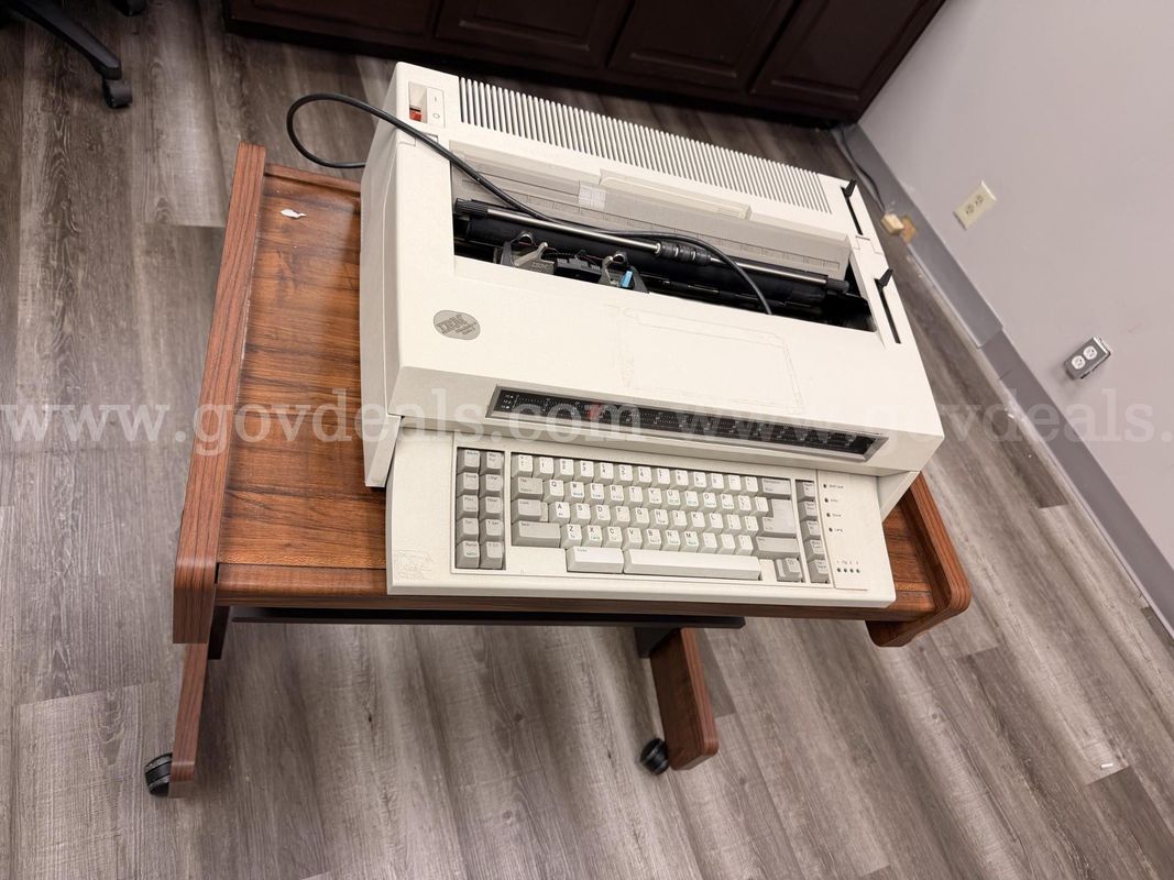 Typewriter with table