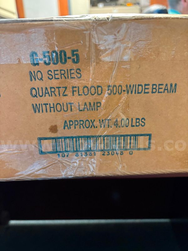 Quartzlite G-500-5 NQ Series 500W Quartz Halogen Flood Light