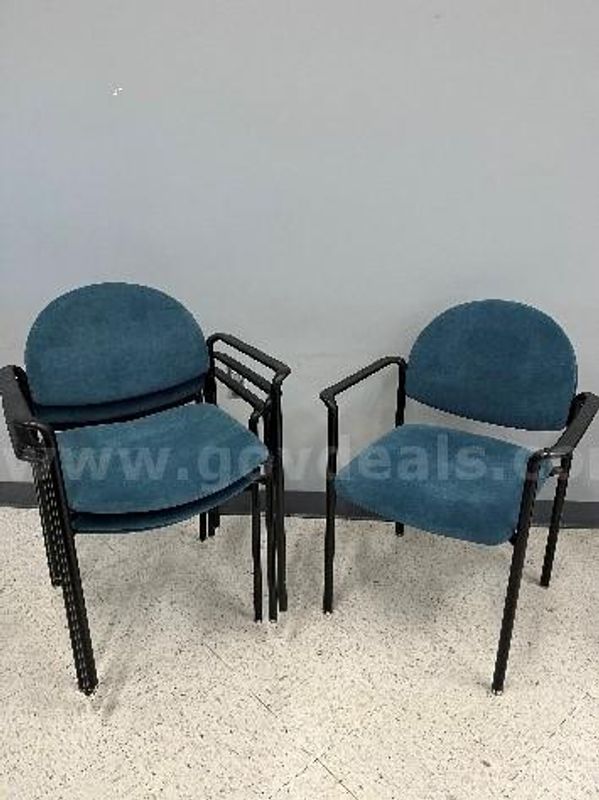 Blue Velveteen Chairs