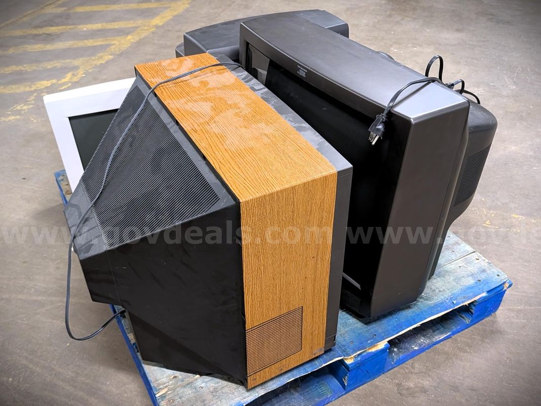 Lot of Scrap CRT Monitors & TVs
