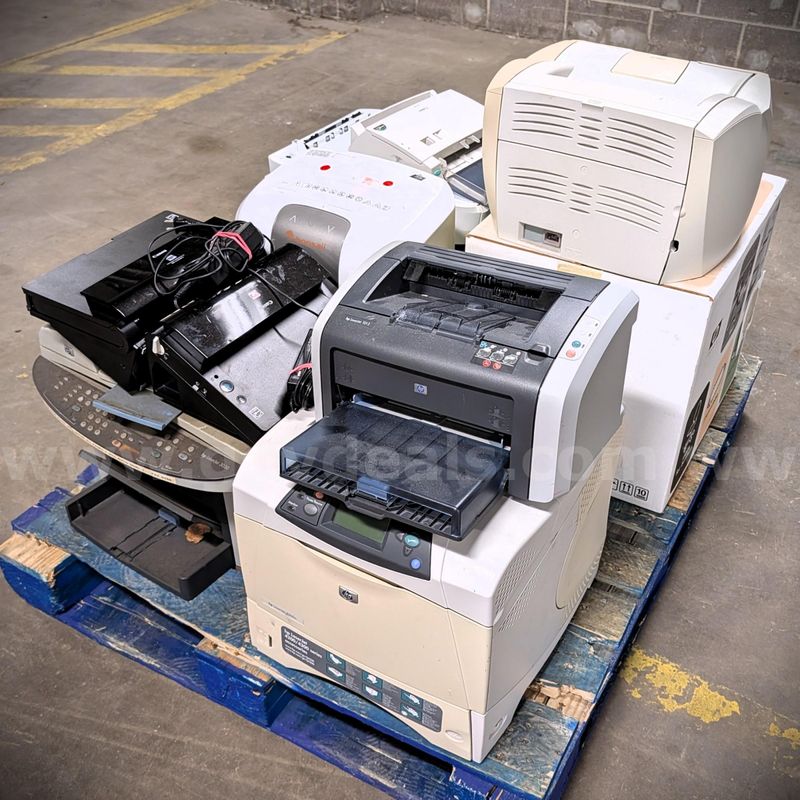 Lot of Scrap Printers, Scanners & Shredders