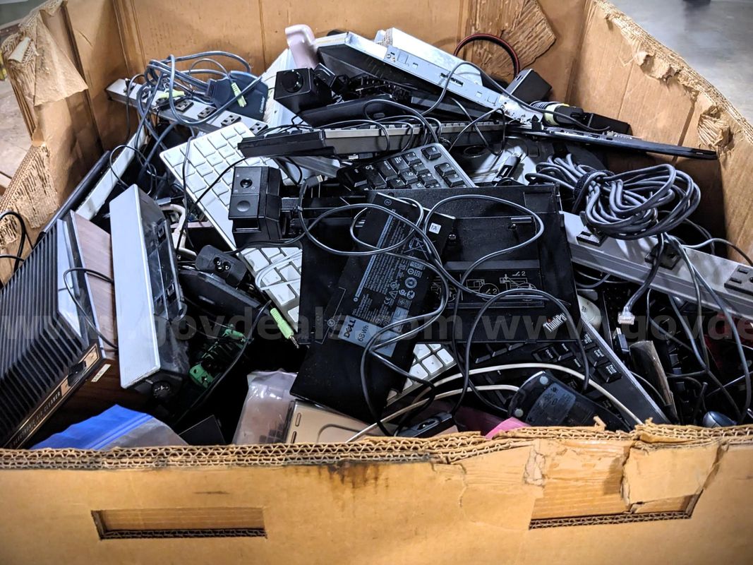 Bin of Scrap Electronics