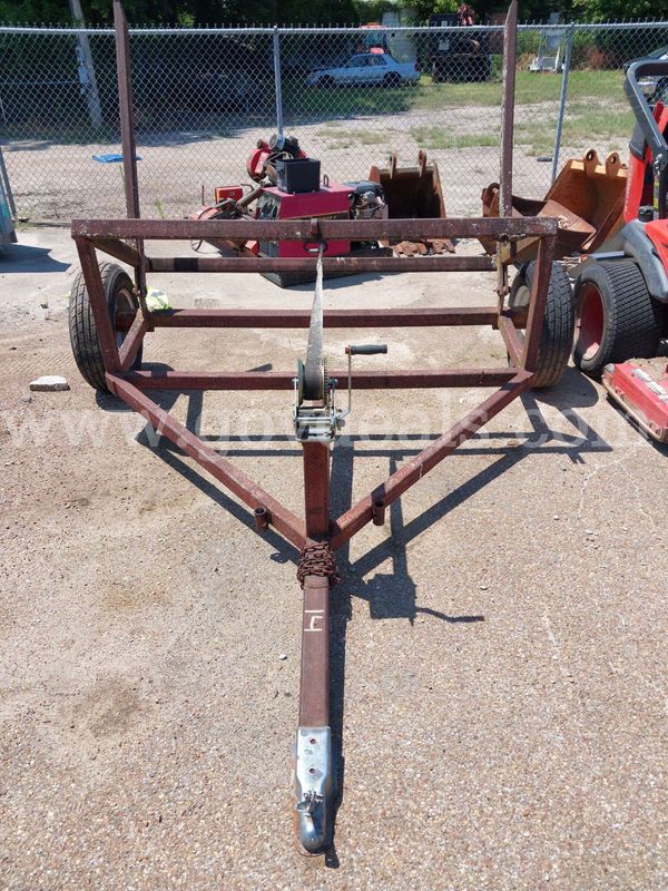 Single Axle Utility Trailer Frame with Triangular Tongue