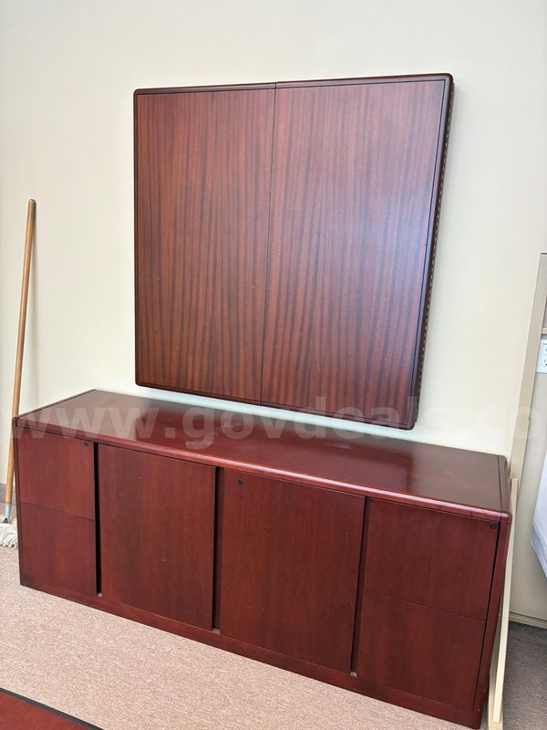 Whiteboard/Cork Board and Drawer Table