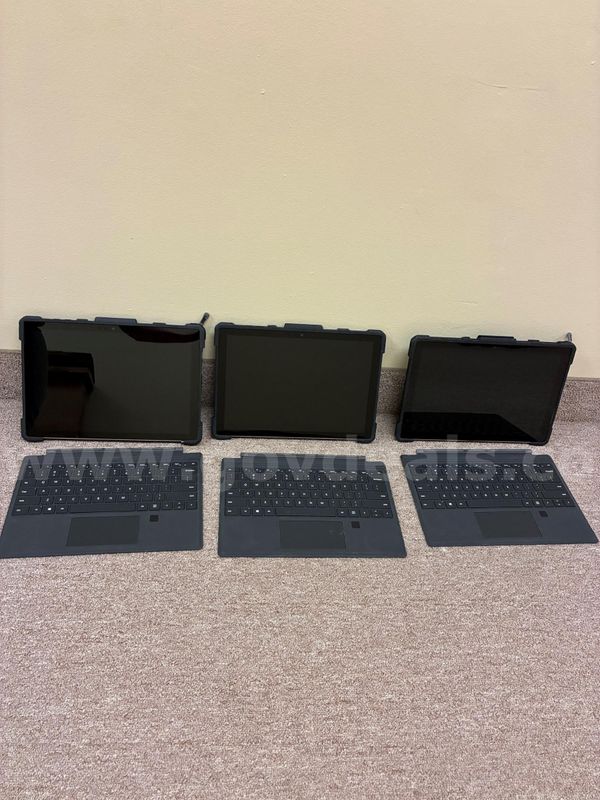3-Surface Pro 7+ Tablets with Cover and Keyboard