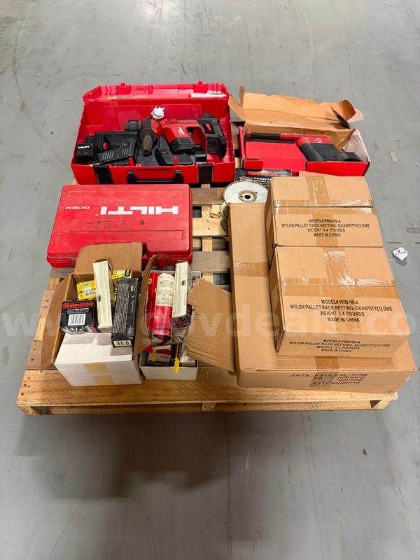 Pallet of hand tools