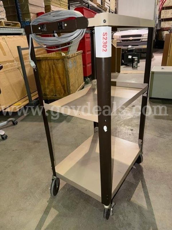 Rolling Cart with Power Strip