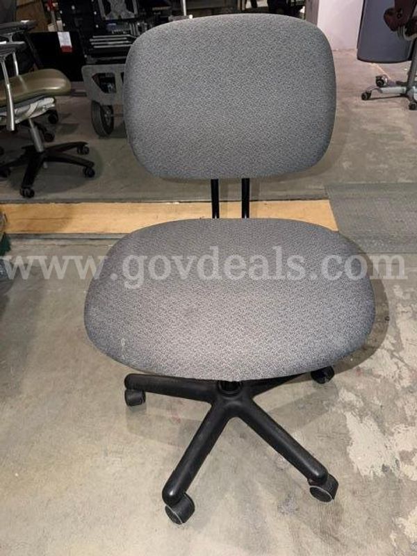 Armless Office Chair on Wheels