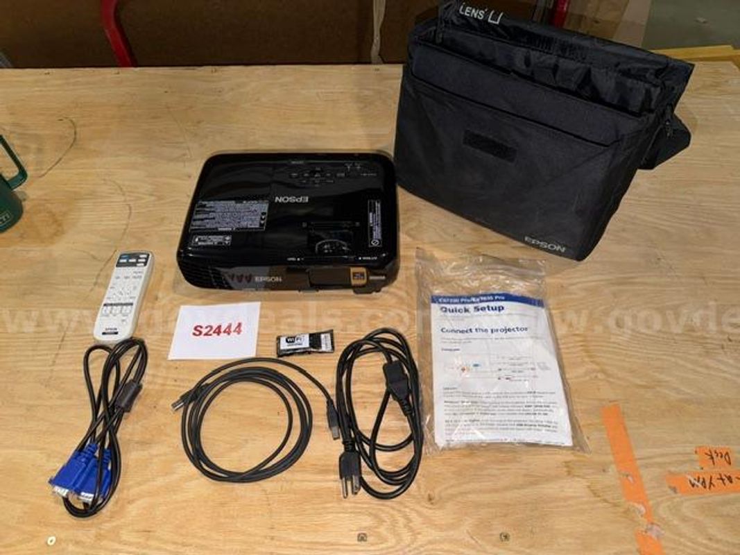 Epson Projector with Remote Control