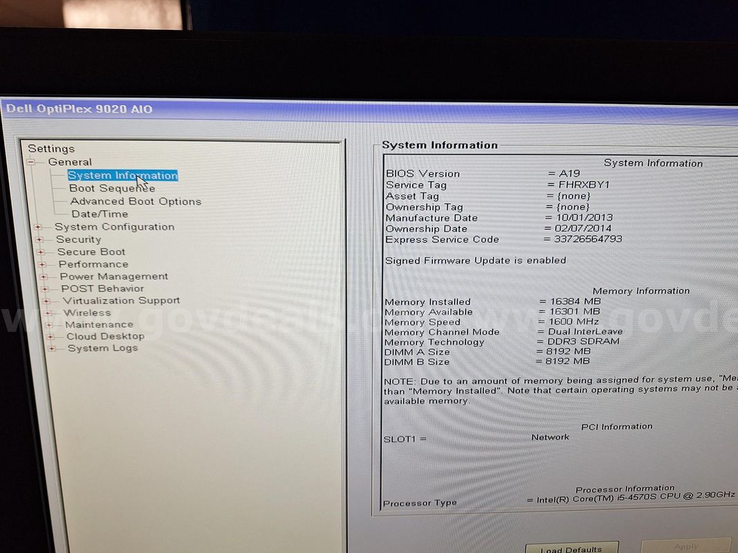 Dell Optiplex 9020 AIO