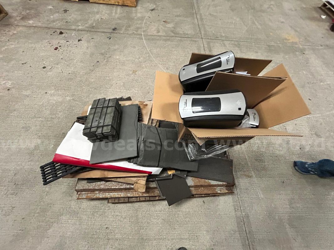 1 Pallet of Soap Dispensers, Shingles and Assorted Metal Tiles - - See Pictures