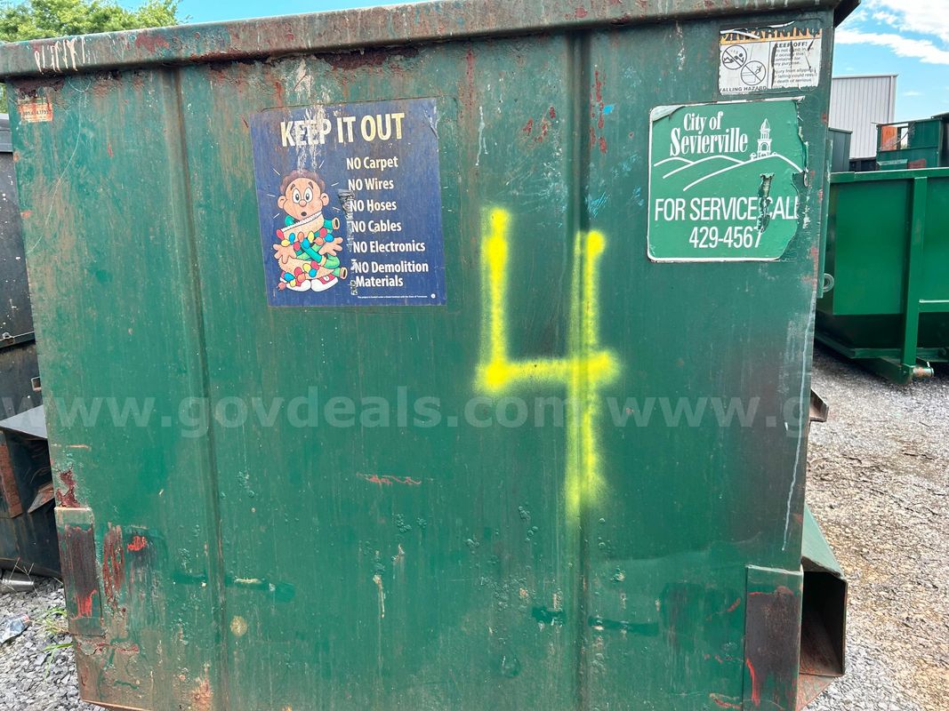 1 Lot of (5) Metal Dumpsters - LOT 4 - Total of (5) Sold in One Auction