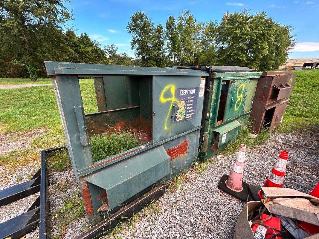 1 Lot of (3) Metal Dumpsters - LOT 8 - Total of (3) Sold in One Auction