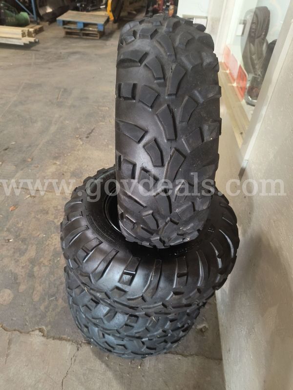 1 LOT of (4) Carlisle AT489 25x10.00-12 NHS 4-Ply Mounted ATV Tires