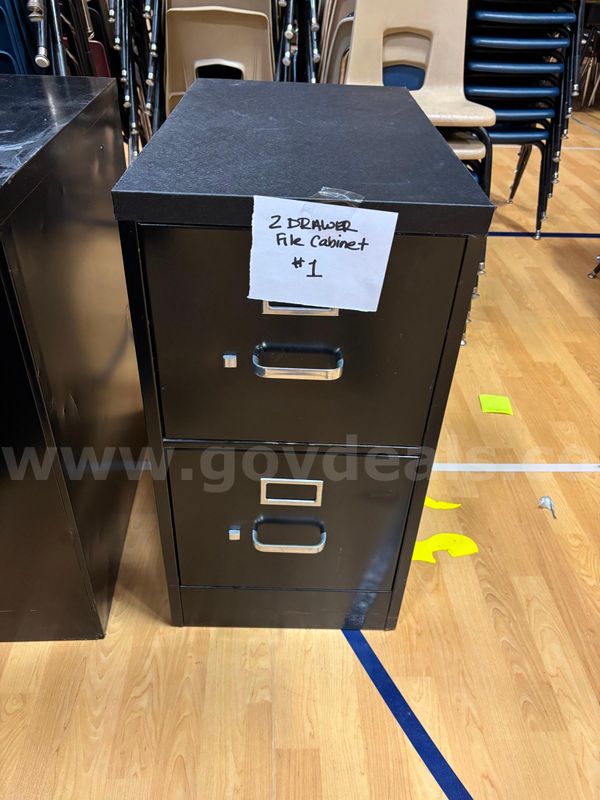 Vertical 2 Drawer File Cabinets #1 (Lot of 1) UWE
