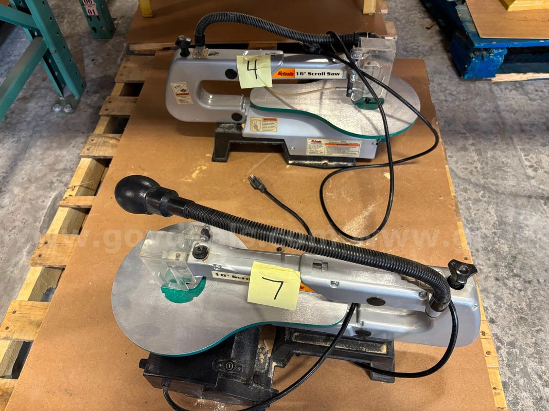 Grizzly 16" Scroll Saw with Flexible Shaft Grinder (Lot of 2) SLMS
