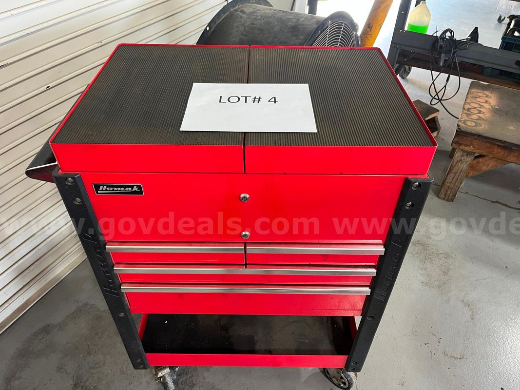 Homak 4 drawer tool cart