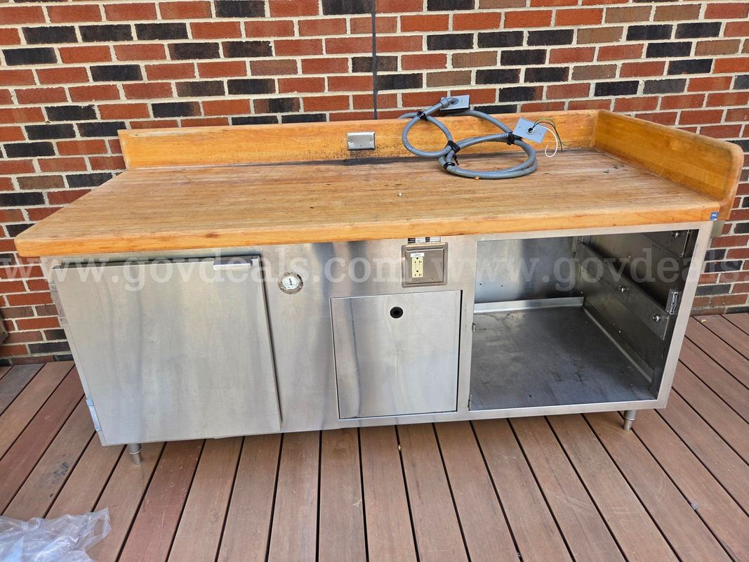 Butcher block prep table