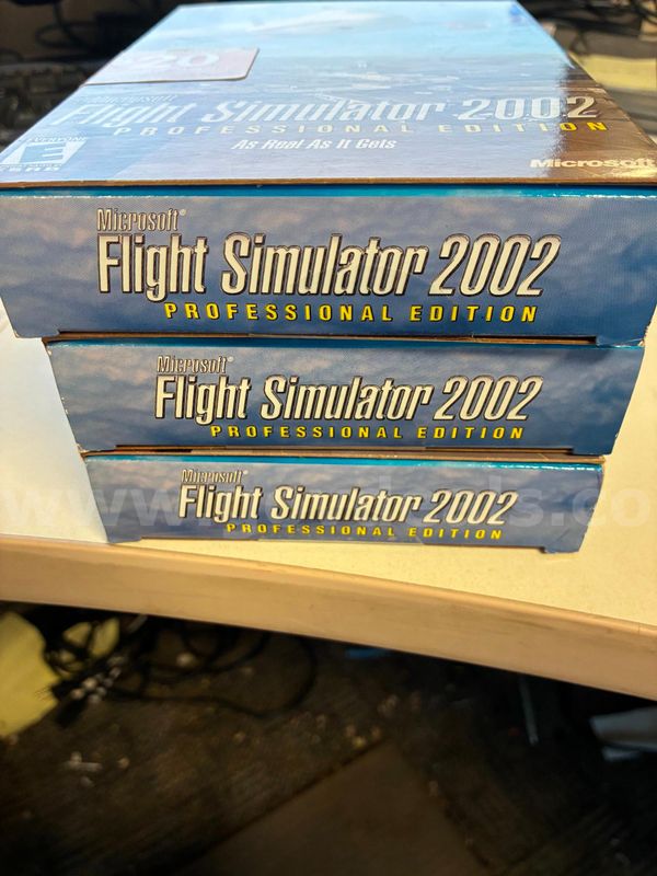 Lot of 3 Flight Simulator 2002 professional edition