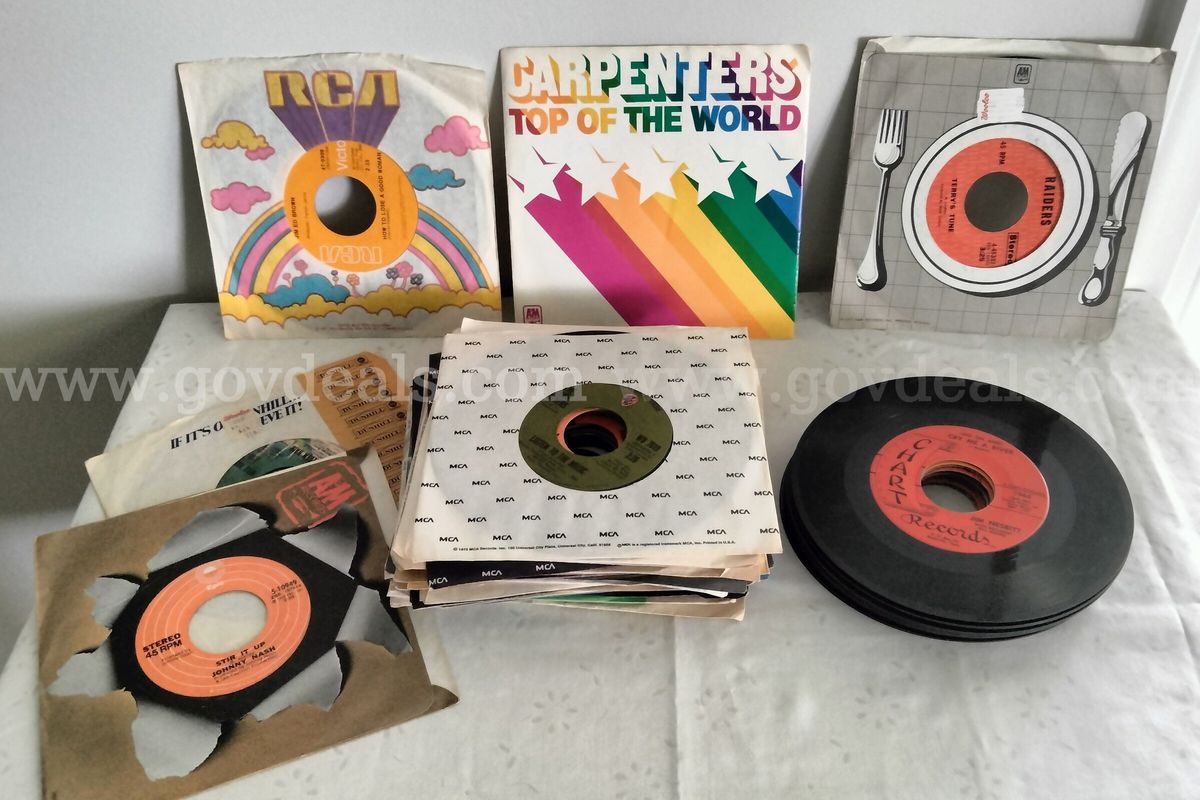 Vinyl Records 45 rpm assorted lot 39 records