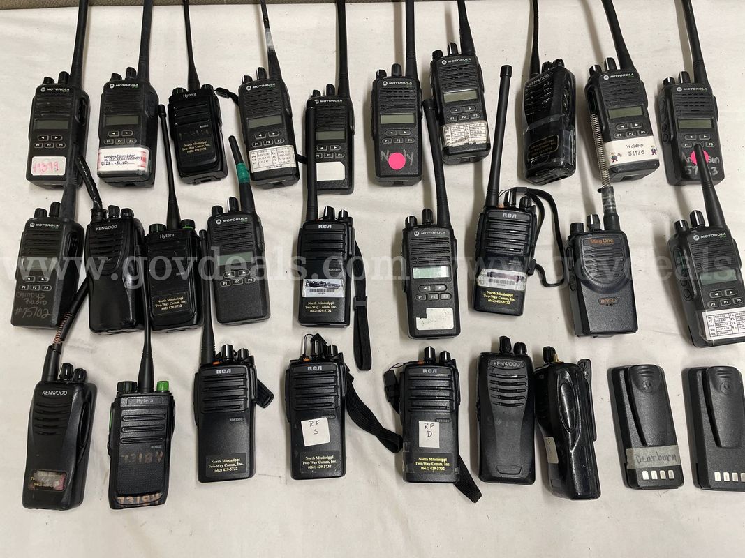 Two Way Radios - Kenwood, RCA, Motorola Etc - Qty of 26 in Lot