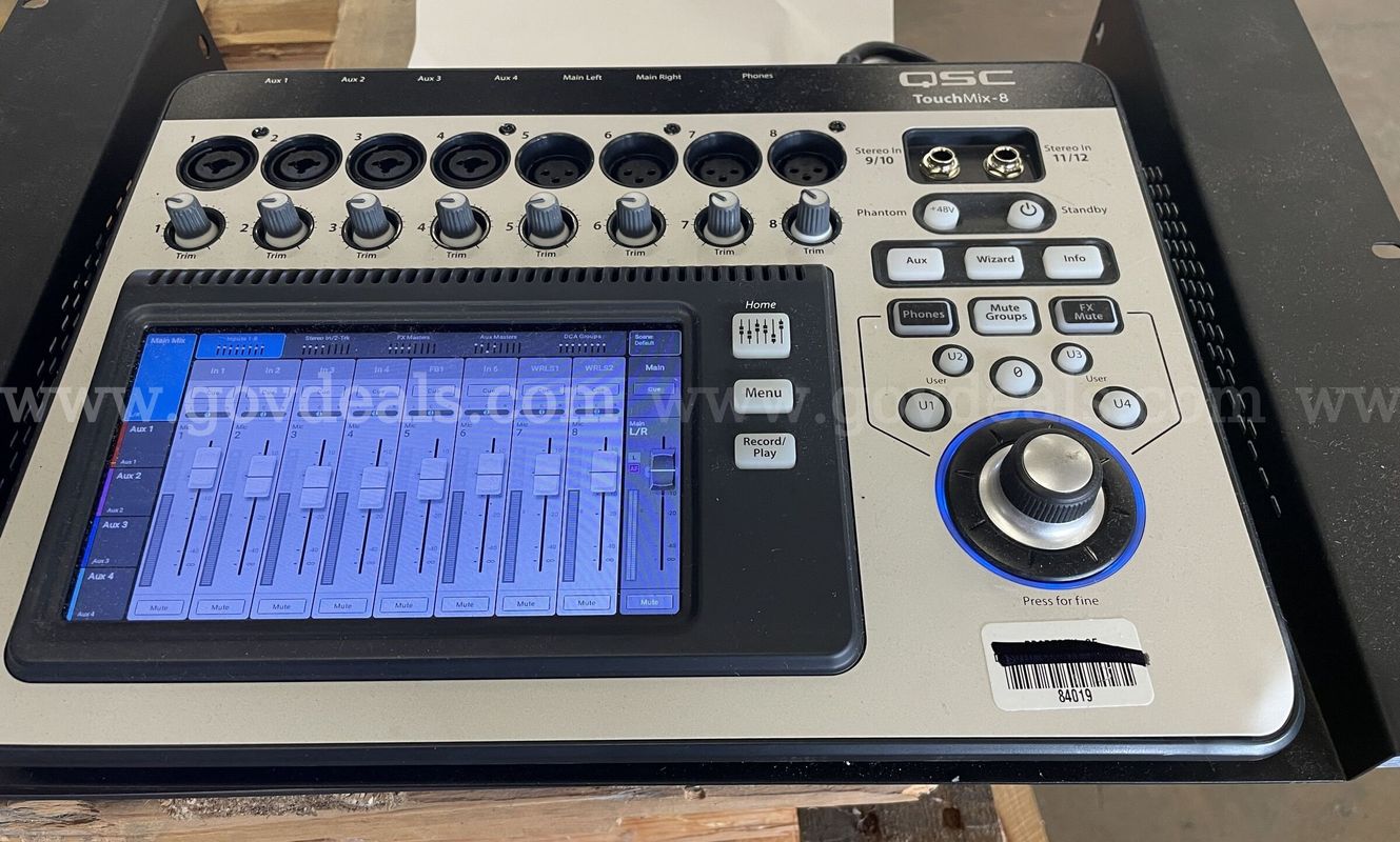 QSC TouchMix-8 Sound System & Ashly Processor