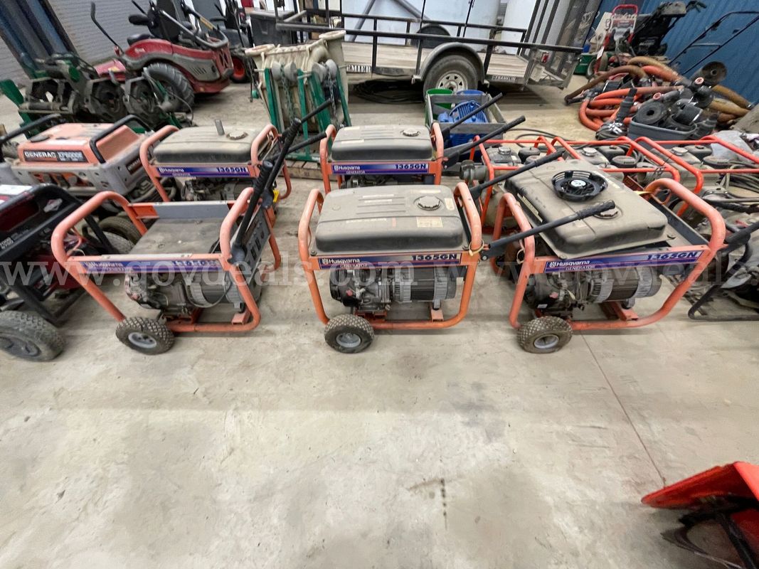 Lot of Three (3) Husqvarna 365GN Generators / All Three (3) Are Not Operational